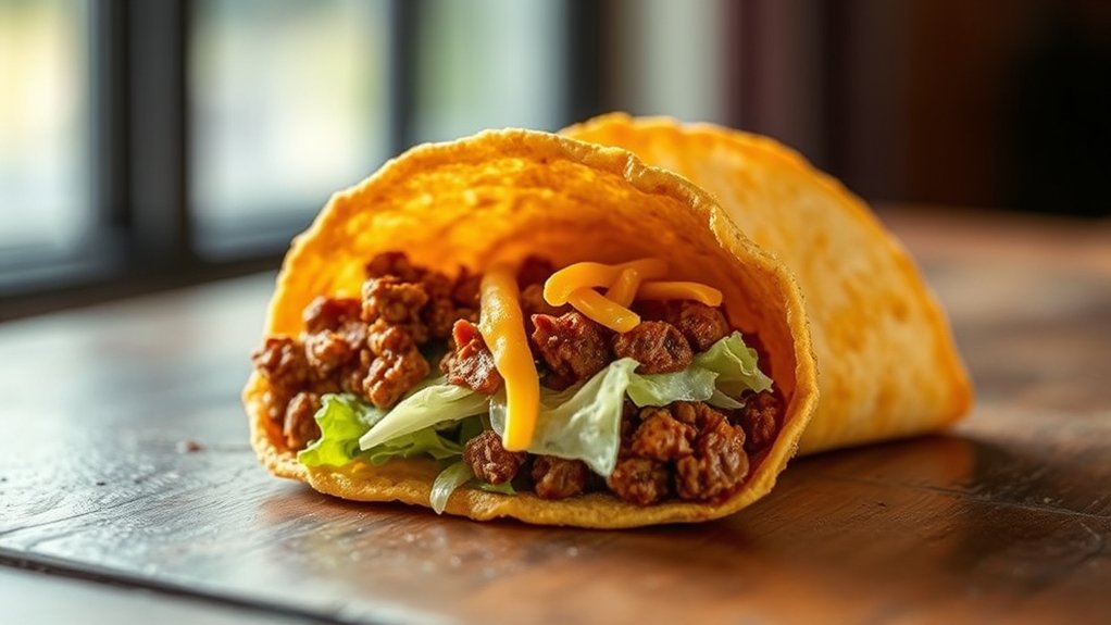 affordable crunchy beef taco