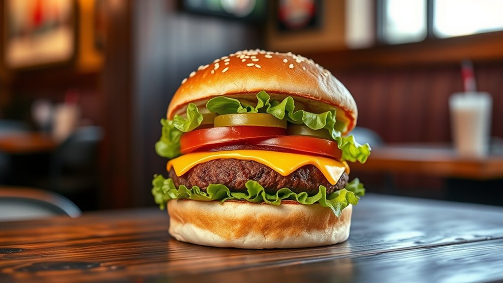classic satisfying customizable burger