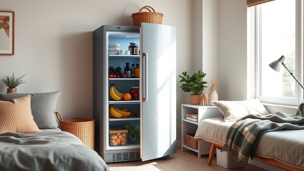 compact quiet dorm fridge