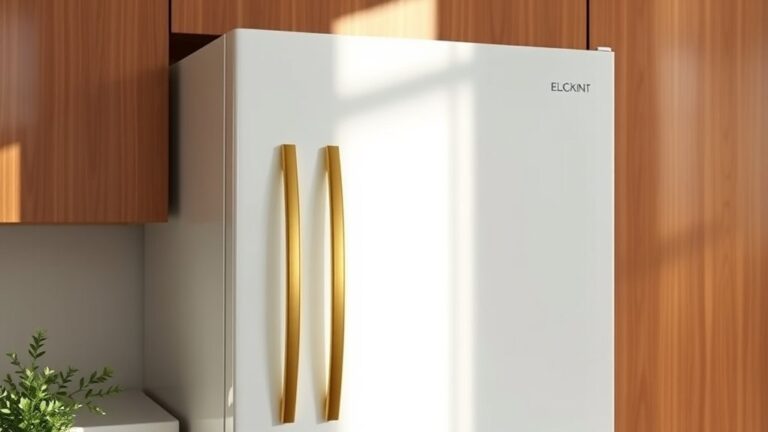 elegant white gold refrigerators