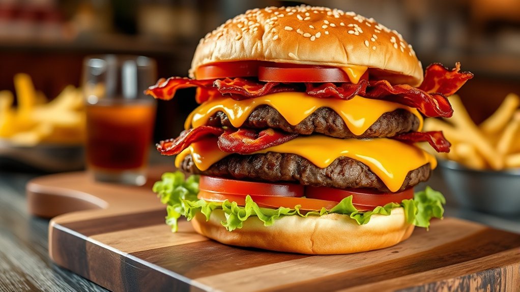 hearty customizable burger options