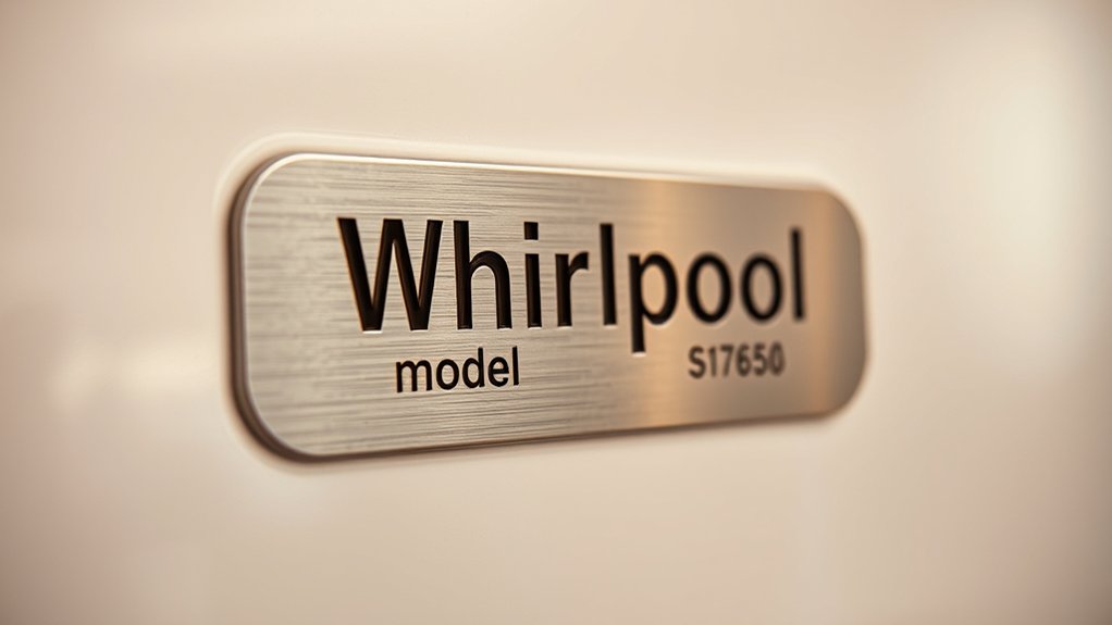 identify appliance model serial