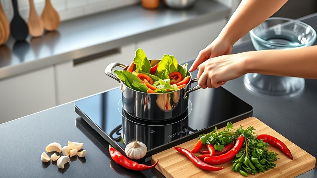 induction cooking step by step