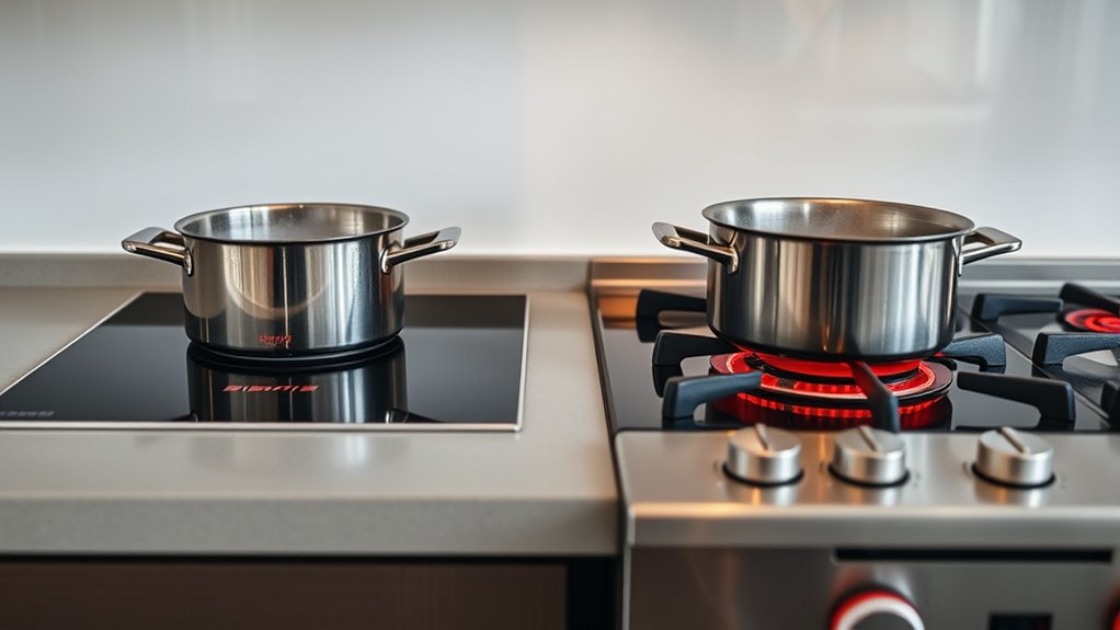induction heats faster quickly