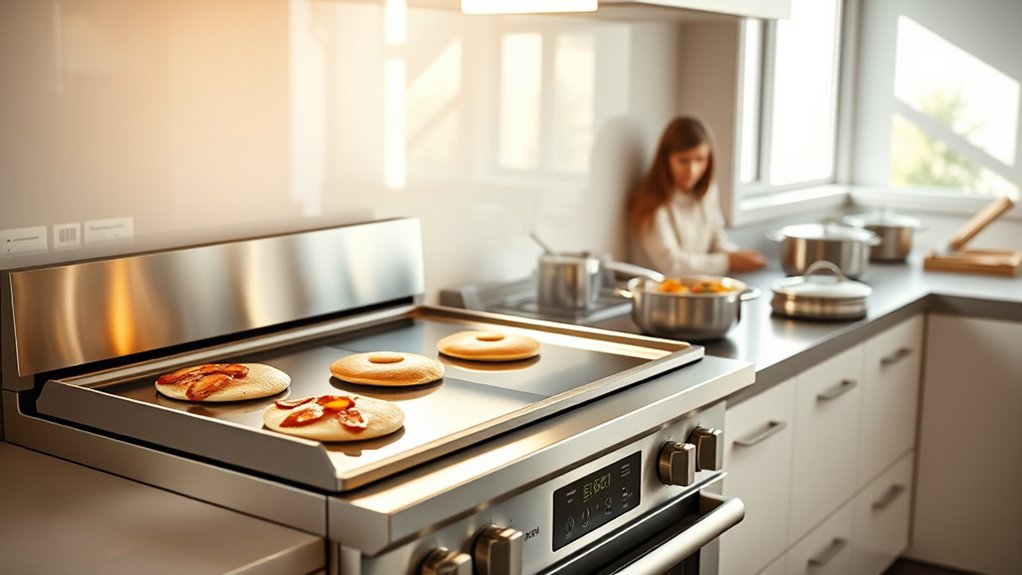 large capacity versatile griddle