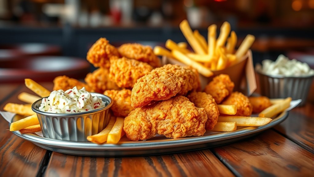 large hearty chicken combo