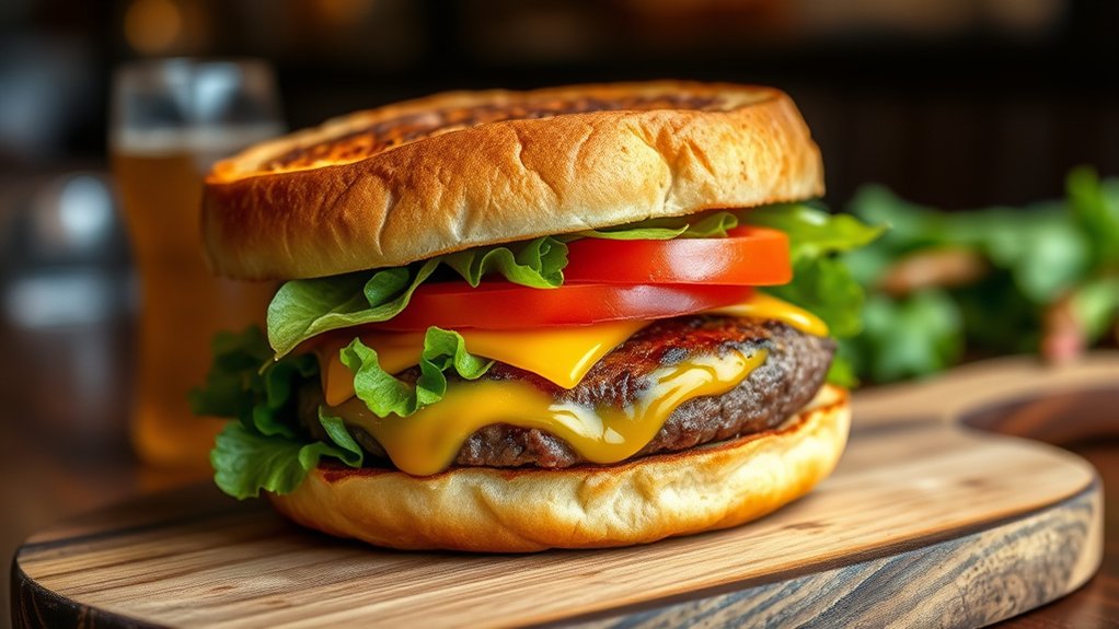 toasted sourdough burger